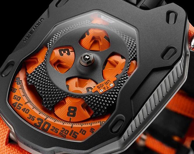 Urwerk Watch Replica 105 collection UR-105TA Black Orange